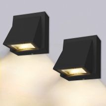 Wandleuchte, 2 Stück, 3w - Led-wandleuchte Für Den Innen-/außenbereich, 3000k/ip65