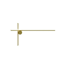 [neuwertig] B-ware Flos Wandleuchte Leuchte Led Coordinates Champagner Aluminium Diffusor 80 Cm