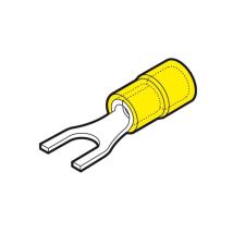 Conector De Hilo Amarillo Con Horquillas, Tornillo De 5 Mm (100 Piezas)