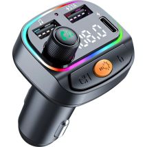 Émetteur Fm Bluetooth Pour Voiture - Adaptateur Bluetooth Pour Voiture - Sans Fil 5.3 - Fonction Mains Libres - Lecteur Mp3