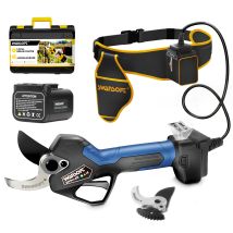 45mm Akku-astschere, Professionelle Akku-gartenschere Mit Progressiv, 25v 2x4ah 1150w Leistungsstarke Elektrische Schere Für Weinberge Und Obstgärten 