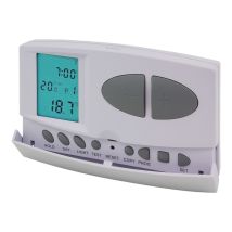 Poly Pool Kesselthermostat PP1465 – Weiß – LCD-Display – Temperaturbereich 7-35 °C – Akku AA 1,5 V