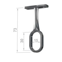 Trave centrale appendiabiti bianco zinco Dm.30x15 – Superficie: bianca – P & G
