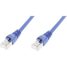 Banyo - Telegärtner 100008646 Rj45 Netzwerkkabel, Patchkabel Cat 6a S/ftp 5.00 M Blau Flammwidrig, Mit Rastn