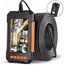 Endoscope Industriel, Caméra D'Inspection Endoscope À Deux Têtes, Endoscope Numérique À Double Objectif 1080p Hd, Écran Lcd 4,3 Pouces, Étanche Ip67, 