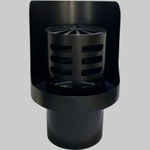 Terminale Orizzontale A Griglia Inox Verniciato - Dm 100 M.