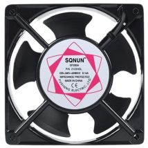 Paryou – Ventilador Axial De Alta Temperatura 120 X 120 X 38 Mm – Aspas Metálicas Silenciosas – Optimiza La Circulación Del Aire Caliente – Compatible