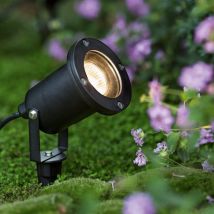Luminaria de jardín Diego IP65 – Aleación de aluminio y vidrio templado – Color negro – Protección IP65