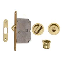 Kit Pour Portes Coulissantes Avec Gâchette E50 - Chrome Satiné