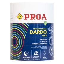 Proa - Pittura Plastica Dardo Bianco Interno Opaco, Bianco. 750 Ml.