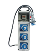 Tableau E'Lectrique Vb Electric Pl220/3 Avec Bouton D'Urgence Puissance Max 3 Kw En Thermoplastique Avec Disjoncteur Diffe'rentiel Cable 
