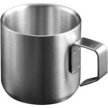 Mug En Acier Inoxydable À Double Paroi De 150 Ml Avec Anse, Idéal Pour Le Café, Le Petit-déjeuner Et Les Activités De Plein Air.