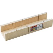 Caja de ingletes múltiplex 250x45x40mm – Madera multicapa – Cortes a 45° y 90° – Circumpro