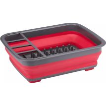 Scolapiatti Pieghevole In Silicone Con Scomparto Per Posate 36x31x12cm