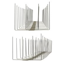 10 Meter (20 X 0,5m) Taubenspikes 4-reihig Auf V2a-titan - Hochwertige Lösung Für Vogelabwehr Taubenabwehr Edelstahl Spikes