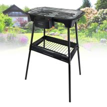 Barbecue Elettrico Su Piedi O Tavolo - Trionfo Etf1526 - 2000w - Dentro E Fuori