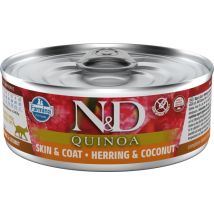 Farmina N&d Quinoa 80g Dose - Skin&coat Hering, Quinoa, Kokosnuss Und Kurkuma 80g