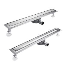 Duschrinne 60 Cm 360 Grad Siphon Mit Geruchsstop Und Haarsieb, Befliesbar, Ablaufrinne Aus Edelstahl, Sehr Flacher Bodenablauf, Komplettset Mit 
