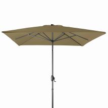 Derby Sonnenschirm / Kurbelschirm "basic Lift Neo 200 X 250", 200 X 250 Cm, Greige, Bezug Aus 100% Polyester, Gestell Aus Aluminium, 6,4 Kg 