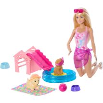 Mattel Barbie Puppy Pool Party - Aloha Blonde