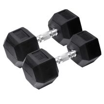 Hex-Hantel 8 kg – 2er Set – Orange Gym – Gummibeschichtung – Sechseckige Enden – Verschleißfest