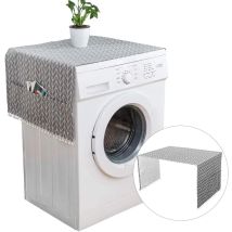130 X 55 Cm Refrigerator Dust Cover With Storage Pockets, Washing Machine Dust Cover, Washing Machine Cover, Washing Machine Protective Cover