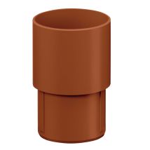 Raccord De Tuyau De Descente, Raccord De Tuyau D'Écoulement En Pvc Accessoires De Gouttière, Montage Simple Par Emboîtement, Made In Germany - 75mm 