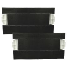 2x Activated Carbon Filter Replacement For Constructa Cz5144x5 For Extractor Hood - 39.8 X 19.6/17.4 X 2.9 Cm - Vhbw