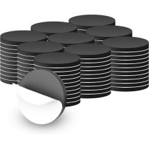 100 Runde Magnetaufkleber, 20 Mm, Starke Runde Klebemagnete, Haftmagnete, Runde Magnete Mit Kleberückseite, Für Schule Und Büro.