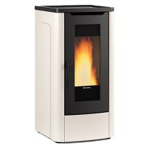EXTRAFLAME Pelletofen Dahiana Plus Vfs – Farbe Bordeaux – Gusseisen – Nennleistung 10,0 kW – Raumlüftung mit Auto-/Komfortfunktion – Abmessungen 