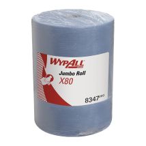 Panno Wypall X80 8347 L340xw315 Circa Mm Blu 1 Velo Rl. Wypall