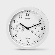 Elbe - Reloj Pared Termometro E Higometro Blanco