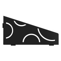 Schlüter Ses3d6mgs-e-s3 Ablage Curve 62x295x154mm Graphitschwarz Matt
