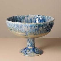 Coupe À Fruits Sur Pied En Céramique 19x26cm