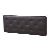 Testiera Rombo 140x60 Cm Cioccolato, Pelle Sintetica, Imbottita In Schiuma, 8 Cm Di Spessore, Kit Montaggio Incluso