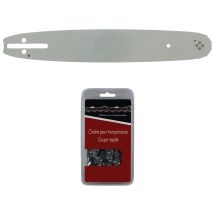 Gt Market - Guide 33 Cm (13 Pouces) + Chaîne 56 Maillons - Compatible Tronçonneuses Husqvarna