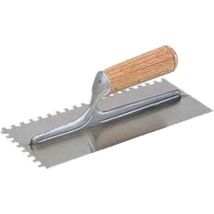 Frattone Dentato C/manico Legno 28x12 Cm - Dentatura 12x12 Mm