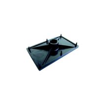 Placa de piso para German sopuerta e/Spanner – Acero inoxidable – 30 cm x 30 cm – Grosor 2 mm