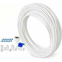 10m Water Supply Hose - Connection Kit For European Style Double Door Refrigerators - Diameter 6.3mm