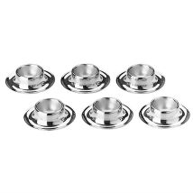 Juego de hueveras 6 piezas acero inoxidable Cromargan aptas para lavavajillas – Diseño neutro – Desarrollado en Alemania