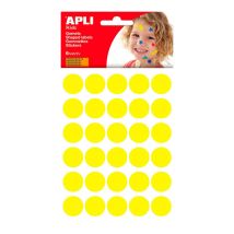 Apli - Gomiti Rotondi Gialli Ø20mm 180 Lotto 180fralatn Adesivo Permanente –
