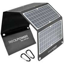 Realpower Sp-30e Tragbares Solarpanel Schwarz Und Weiß