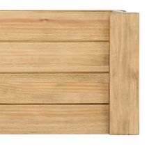 Ds Muebles - Baúl Eco 40x120x37cm Abierto En Madera Maciza De Pino Acabado Vintage
