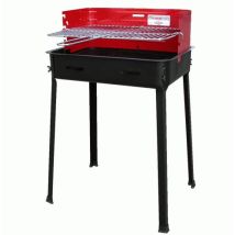 Barbecue Medium 48 x 36 cm – Griglia in acciaio cromato – Struttura in lamiera verniciata – Recasashop