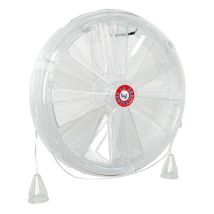 La Ventilazione Ae160-y Aeratore Termico Per Finestre Funicelle Di Apertura E Chiusura Aria, Diametro 160 Mm Spessore Max 15mm, Trasparente Similvetro