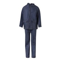 Traje De Lluvia Dos Piezas Con Capucha Azul Marino Xxl