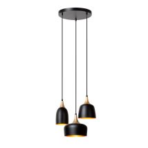 Lucide Chayanne - Pendelleuchten - Ø 30 Cm - 3xe14 - Schwarz