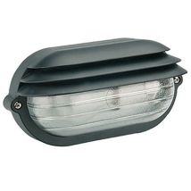 Sovil Aplique de Exterior Ovalado E27 100W IP54 Aluminio 28.7cm – Luminaria Resistente a la Intemperie