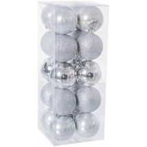Weihnachtskugeln - Bigbuy Weihnachten - Set Von 20 - Kunststoff - 6 Cm - Mehrfarbig