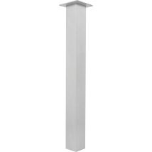 Simausrom - Tischfuß 70 X 70 X 420 Mm Aluminium Gebürstet